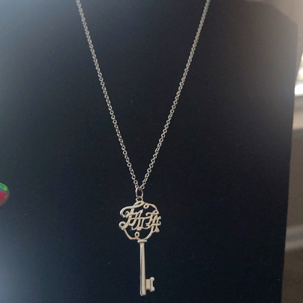 Traci Lynn Faith is Key Adjustable Necklace ~NWT